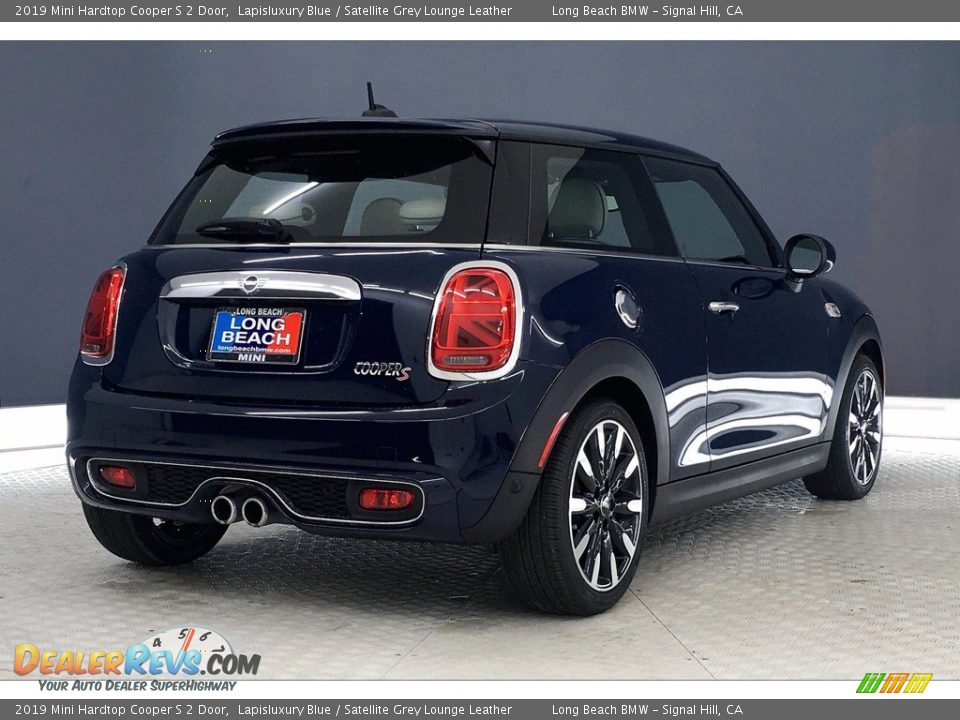 2019 Mini Hardtop Cooper S 2 Door Lapisluxury Blue / Satellite Grey Lounge Leather Photo #13