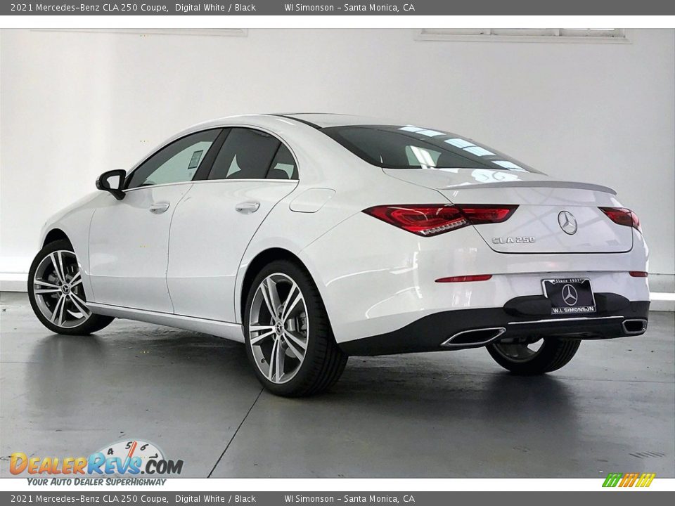 2021 Mercedes-Benz CLA 250 Coupe Digital White / Black Photo #2