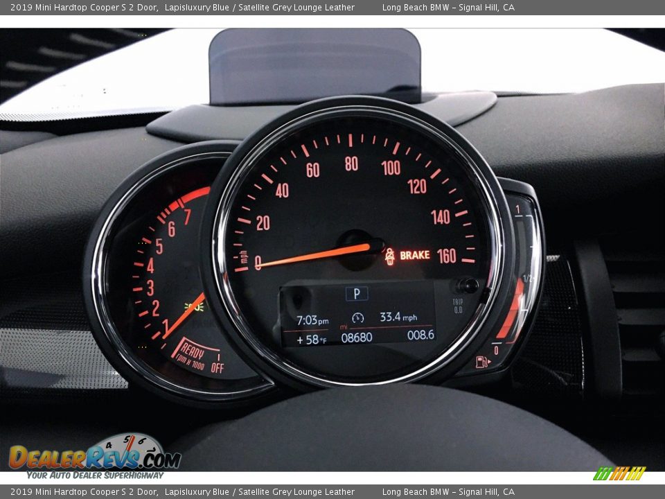 2019 Mini Hardtop Cooper S 2 Door Lapisluxury Blue / Satellite Grey Lounge Leather Photo #20