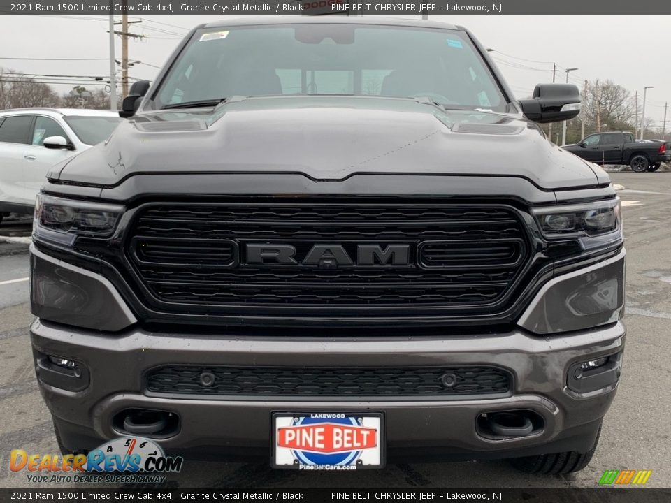 2021 Ram 1500 Limited Crew Cab 4x4 Granite Crystal Metallic / Black Photo #3