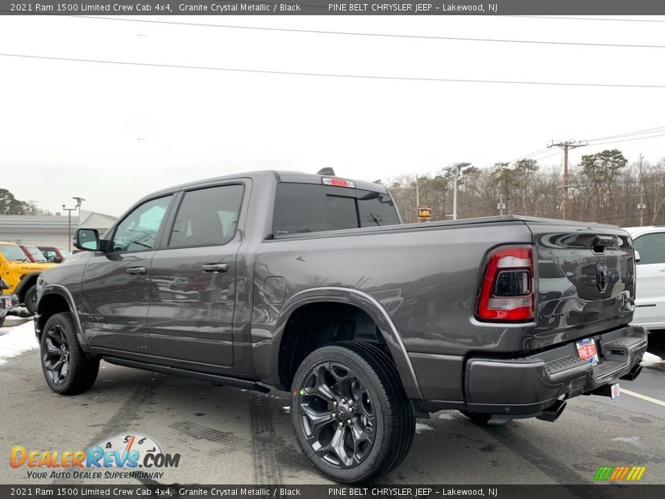 2021 Ram 1500 Limited Crew Cab 4x4 Granite Crystal Metallic / Black Photo #4