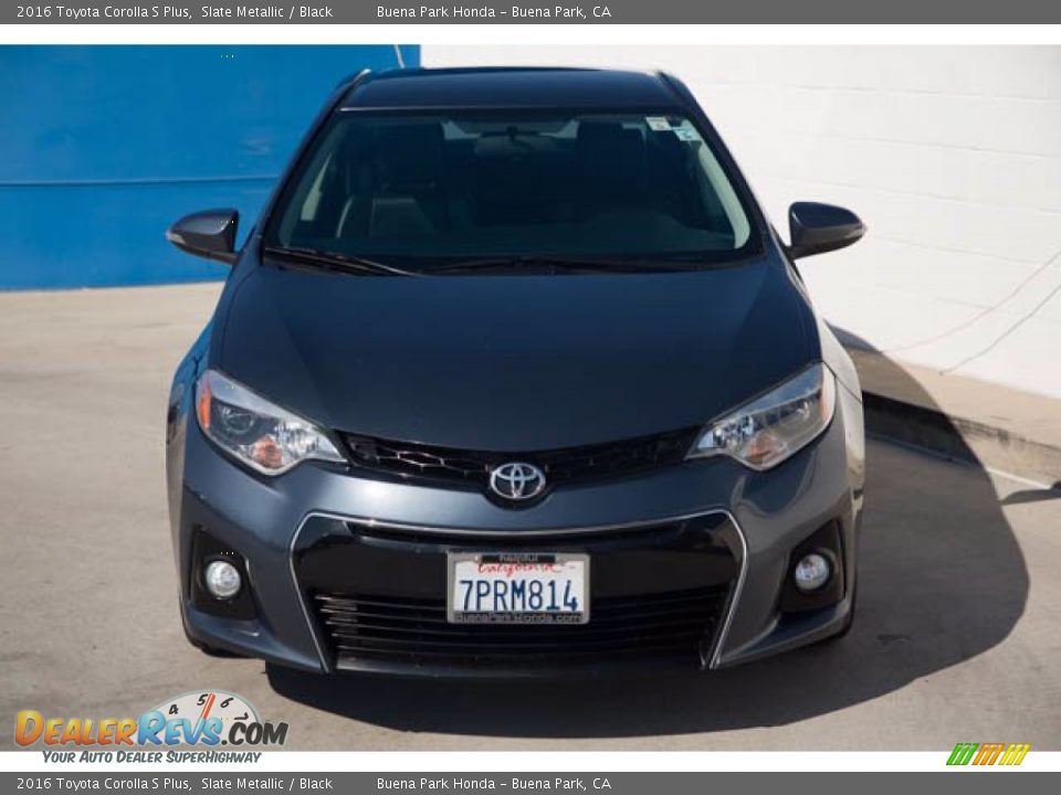 2016 Toyota Corolla S Plus Slate Metallic / Black Photo #7