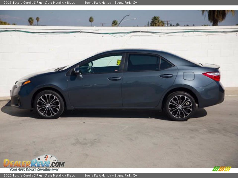 2016 Toyota Corolla S Plus Slate Metallic / Black Photo #8