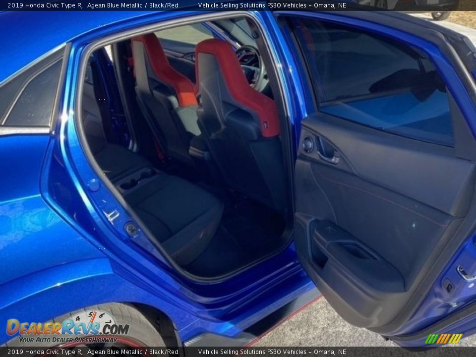 2019 Honda Civic Type R Agean Blue Metallic / Black/Red Photo #12