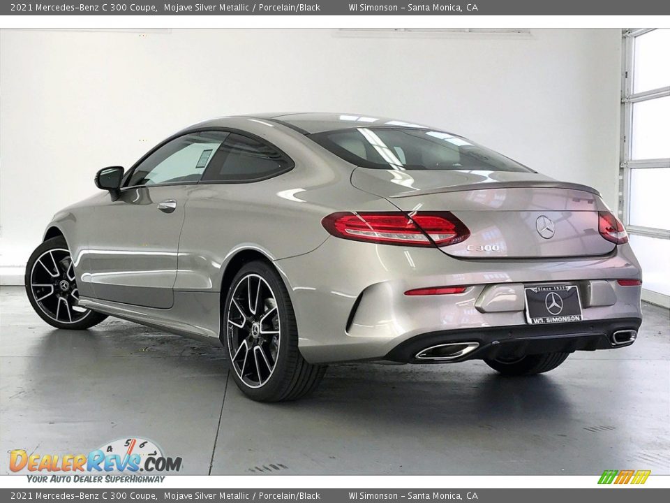 2021 Mercedes-Benz C 300 Coupe Mojave Silver Metallic / Porcelain/Black Photo #2