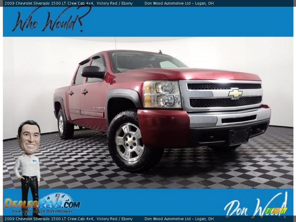 2009 Chevrolet Silverado 1500 LT Crew Cab 4x4 Victory Red / Ebony Photo #1