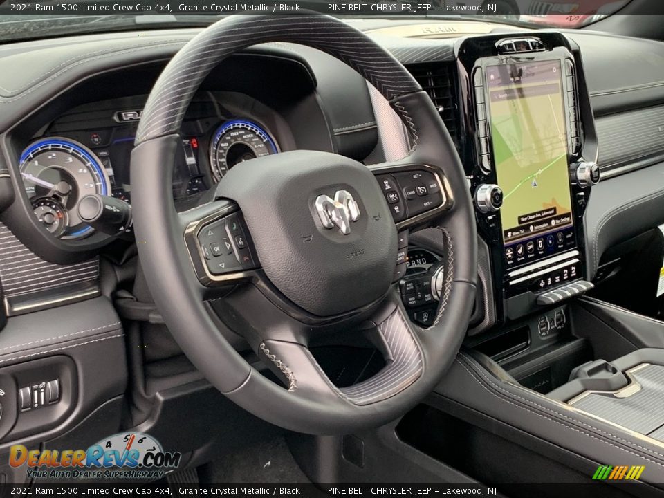 2021 Ram 1500 Limited Crew Cab 4x4 Granite Crystal Metallic / Black Photo #10