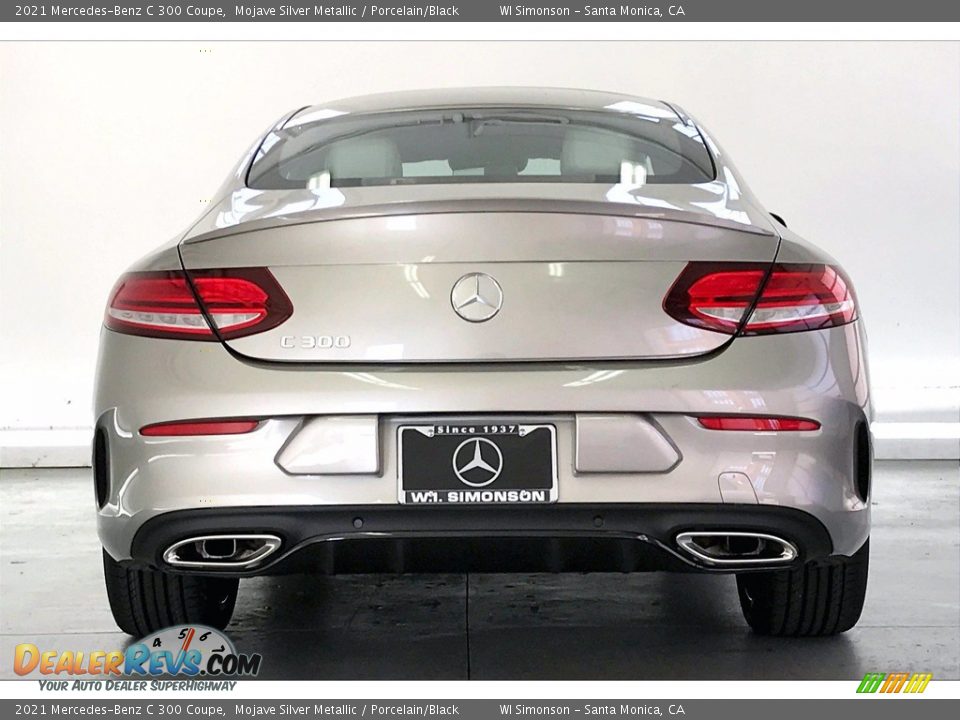 2021 Mercedes-Benz C 300 Coupe Mojave Silver Metallic / Porcelain/Black Photo #3