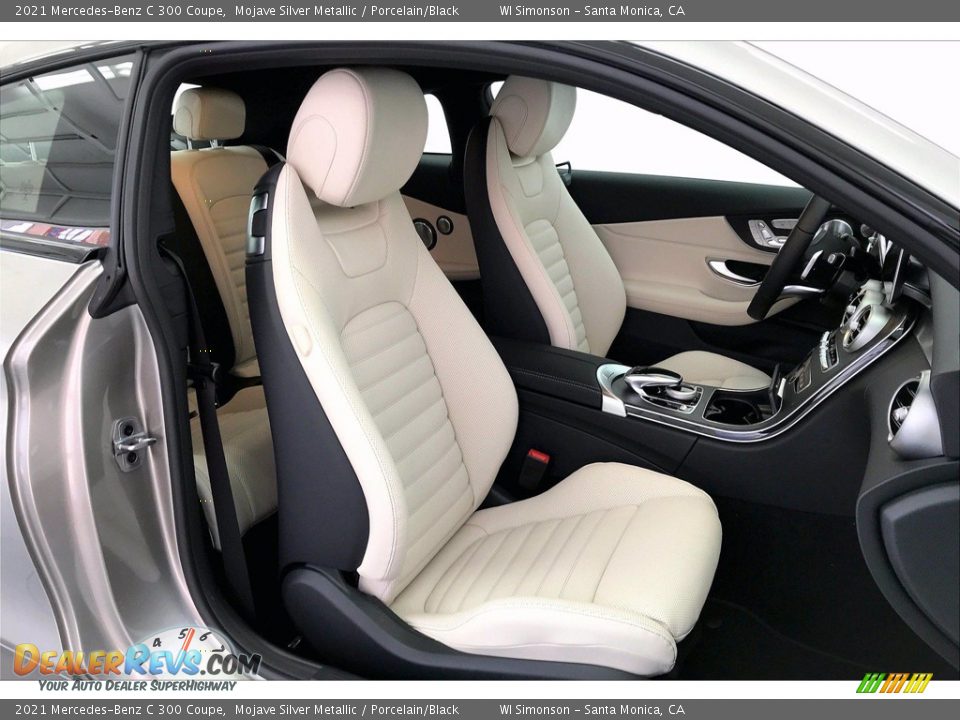 Porcelain/Black Interior - 2021 Mercedes-Benz C 300 Coupe Photo #5