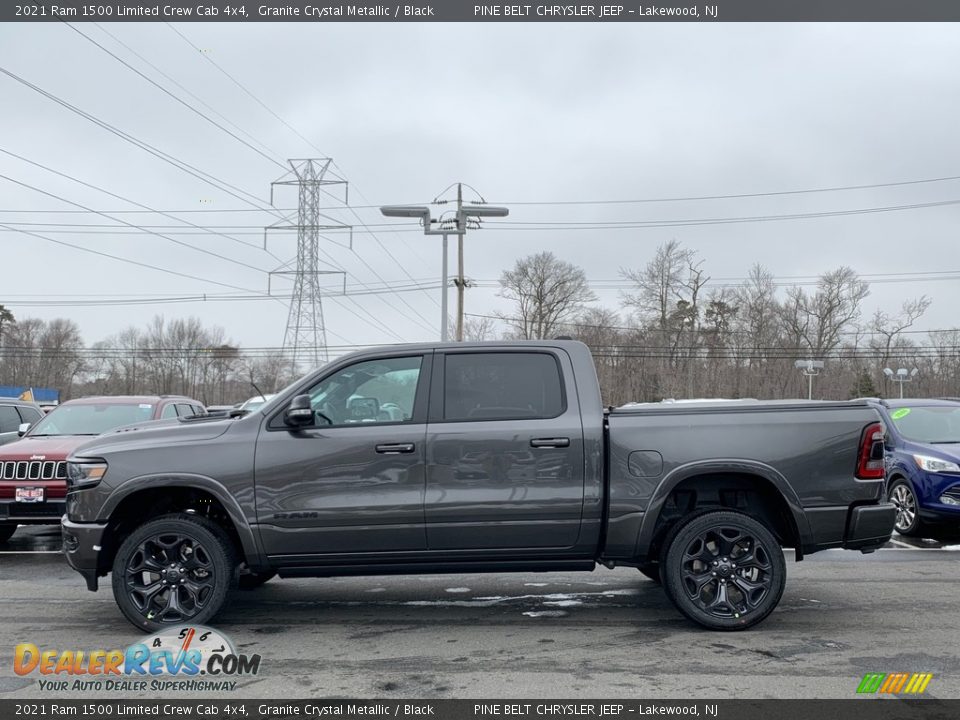 2021 Ram 1500 Limited Crew Cab 4x4 Granite Crystal Metallic / Black Photo #13