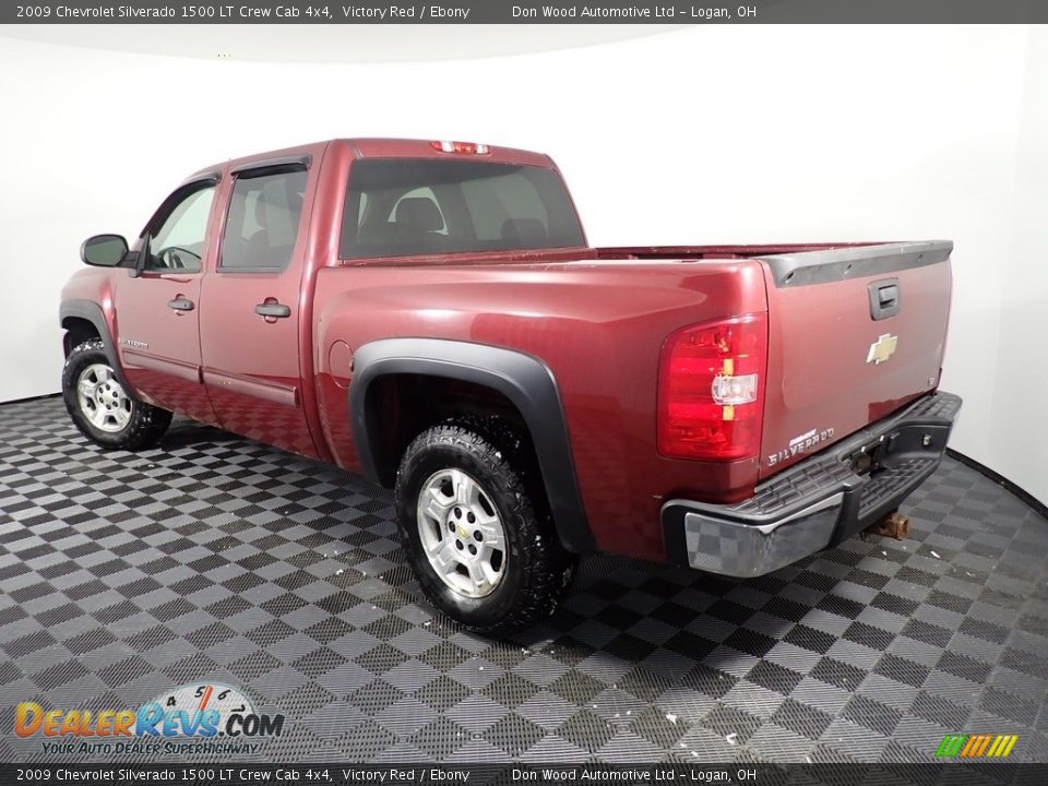 2009 Chevrolet Silverado 1500 LT Crew Cab 4x4 Victory Red / Ebony Photo #10