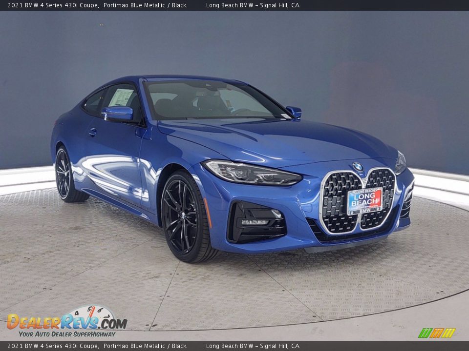 2021 BMW 4 Series 430i Coupe Portimao Blue Metallic / Black Photo #1