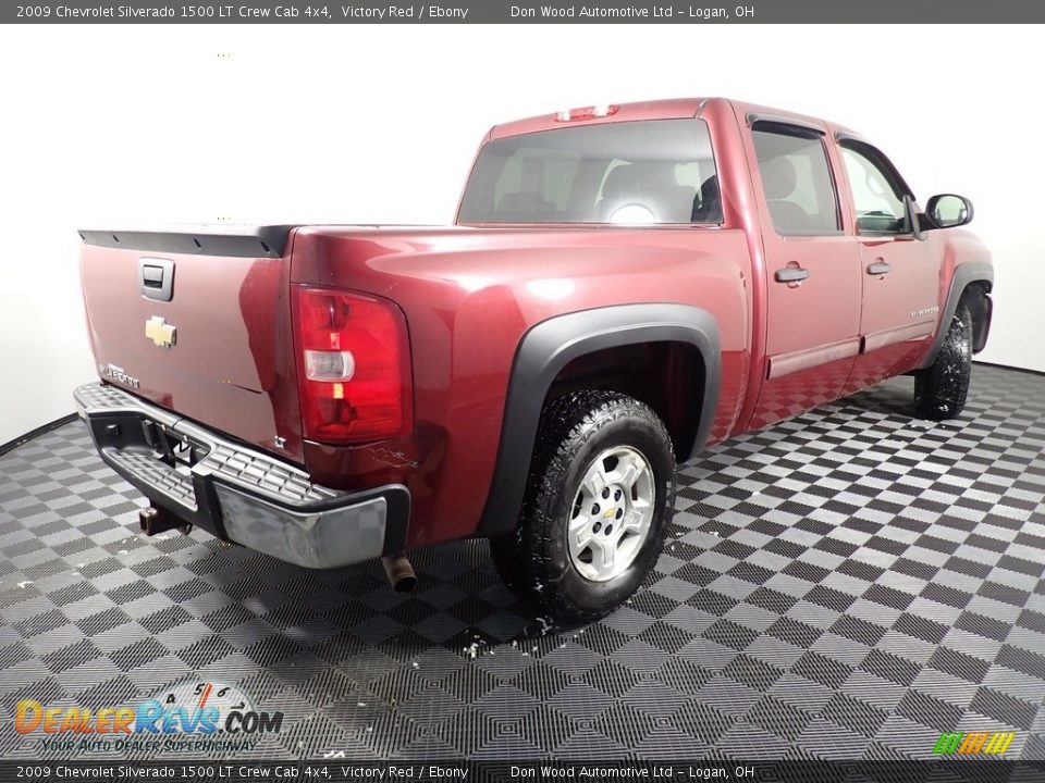 2009 Chevrolet Silverado 1500 LT Crew Cab 4x4 Victory Red / Ebony Photo #14