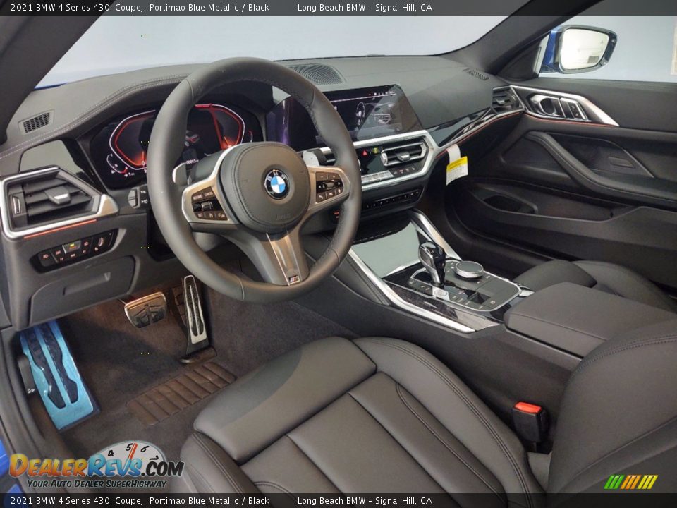 Black Interior - 2021 BMW 4 Series 430i Coupe Photo #4