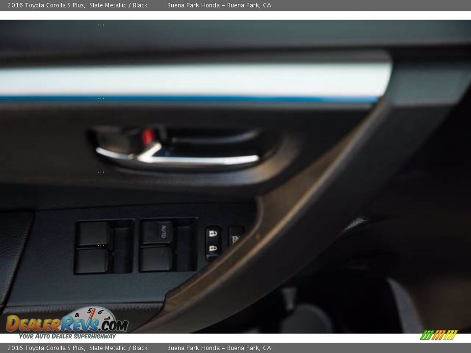 2016 Toyota Corolla S Plus Slate Metallic / Black Photo #27
