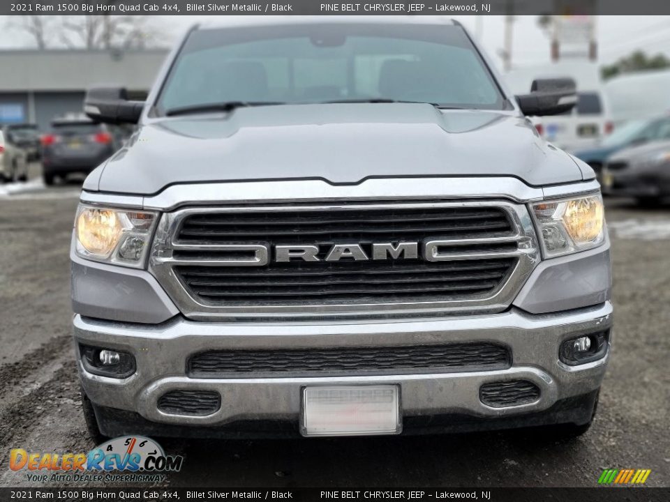 2021 Ram 1500 Big Horn Quad Cab 4x4 Billet Silver Metallic / Black Photo #2