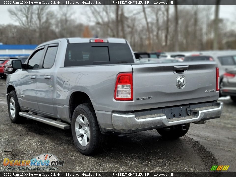 2021 Ram 1500 Big Horn Quad Cab 4x4 Billet Silver Metallic / Black Photo #5