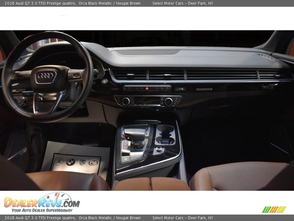 2018 Audi Q7 3.0 TFSI Prestige quattro Orca Black Metallic / Nougat Brown Photo #19