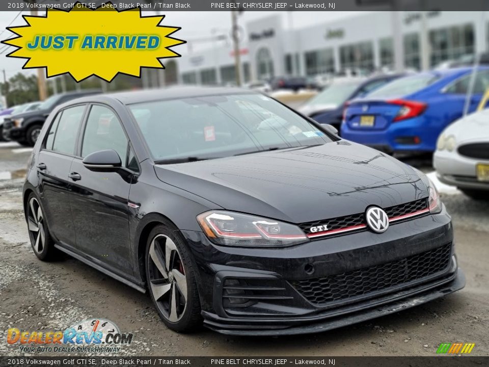 2018 Volkswagen Golf GTI SE Deep Black Pearl / Titan Black Photo #1