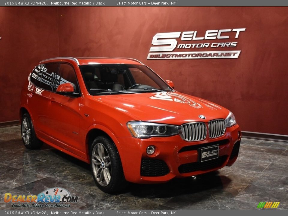 2016 BMW X3 xDrive28i Melbourne Red Metallic / Black Photo #3