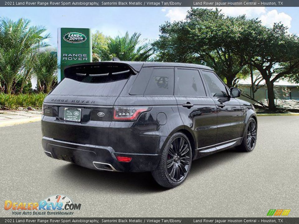 2021 Land Rover Range Rover Sport Autobiography Santorini Black Metallic / Vintage Tan/Ebony Photo #3