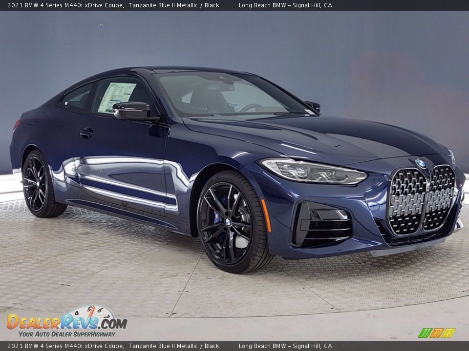 2021 BMW 4 Series M440i xDrive Coupe Tanzanite Blue II Metallic / Black Photo #1