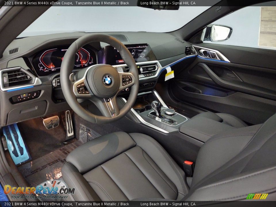 Black Interior - 2021 BMW 4 Series M440i xDrive Coupe Photo #4