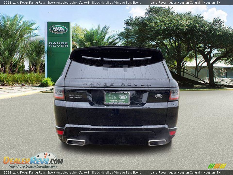 2021 Land Rover Range Rover Sport Autobiography Santorini Black Metallic / Vintage Tan/Ebony Photo #9