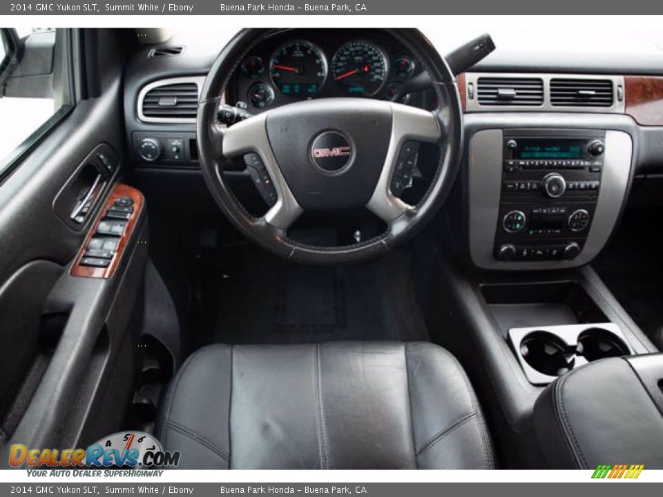 2014 GMC Yukon SLT Summit White / Ebony Photo #5