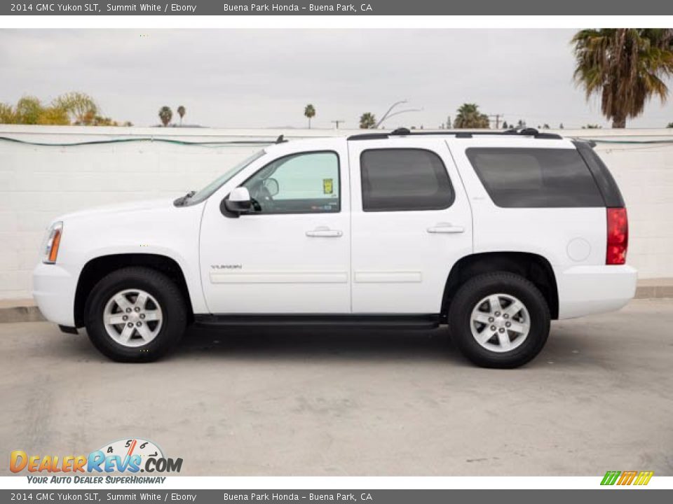 2014 GMC Yukon SLT Summit White / Ebony Photo #8