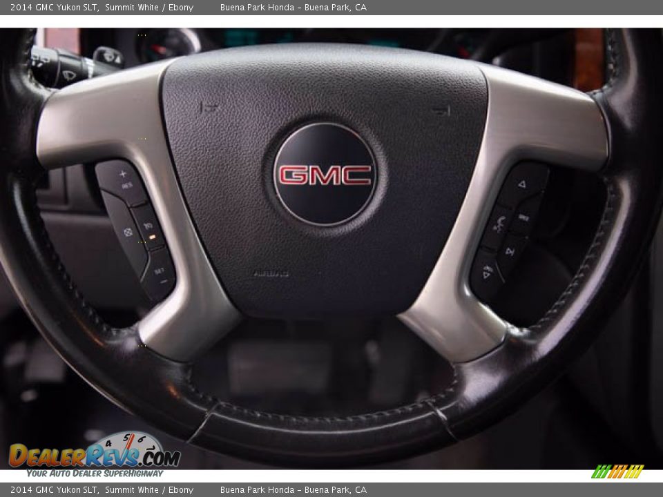 2014 GMC Yukon SLT Summit White / Ebony Photo #14