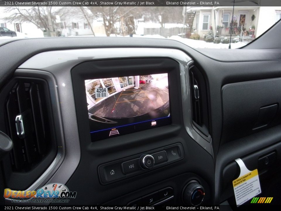 2021 Chevrolet Silverado 1500 Custom Crew Cab 4x4 Shadow Gray Metallic / Jet Black Photo #23