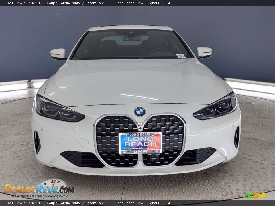 2021 BMW 4 Series 430i Coupe Alpine White / Tacora Red Photo #2