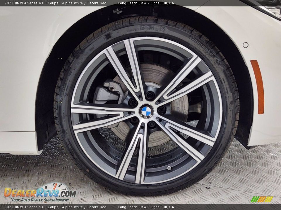 2021 BMW 4 Series 430i Coupe Alpine White / Tacora Red Photo #3