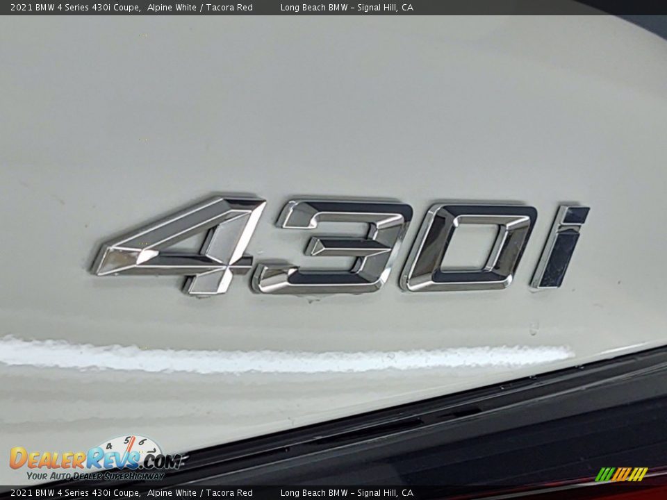 2021 BMW 4 Series 430i Coupe Alpine White / Tacora Red Photo #24