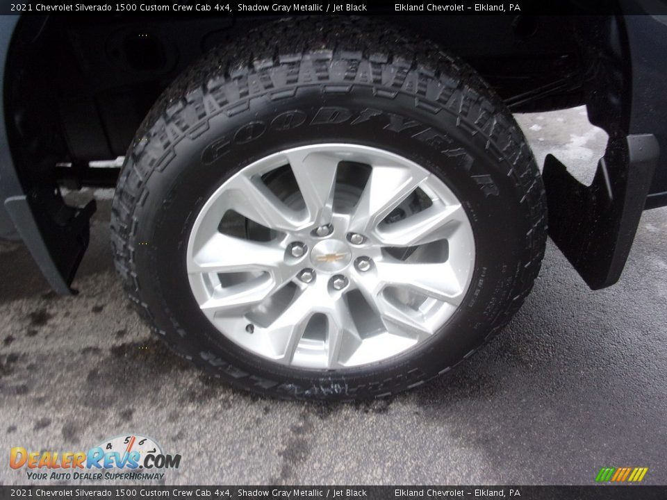 2021 Chevrolet Silverado 1500 Custom Crew Cab 4x4 Shadow Gray Metallic / Jet Black Photo #11
