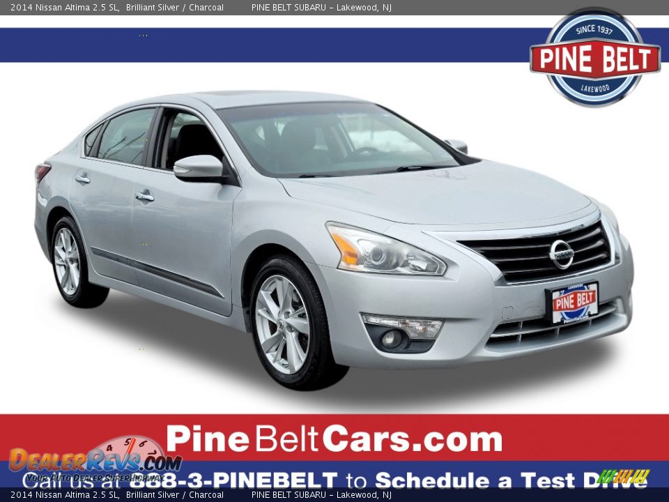 2014 Nissan Altima 2.5 SL Brilliant Silver / Charcoal Photo #1