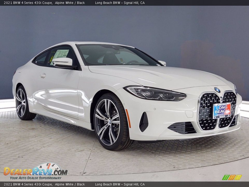 2021 BMW 4 Series 430i Coupe Alpine White / Black Photo #27