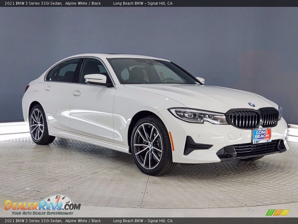 2021 BMW 3 Series 330i Sedan Alpine White / Black Photo #1