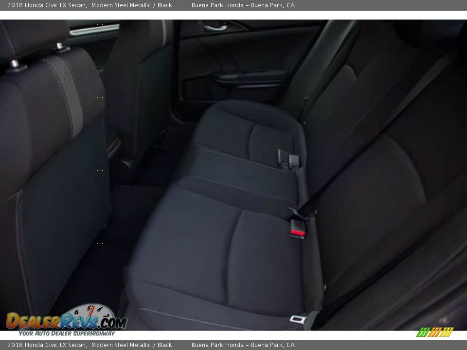 2018 Honda Civic LX Sedan Modern Steel Metallic / Black Photo #4