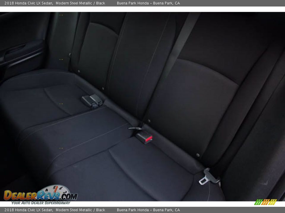 2018 Honda Civic LX Sedan Modern Steel Metallic / Black Photo #20