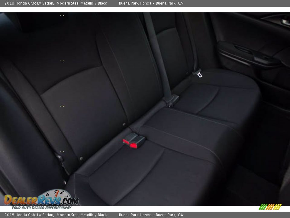2018 Honda Civic LX Sedan Modern Steel Metallic / Black Photo #23