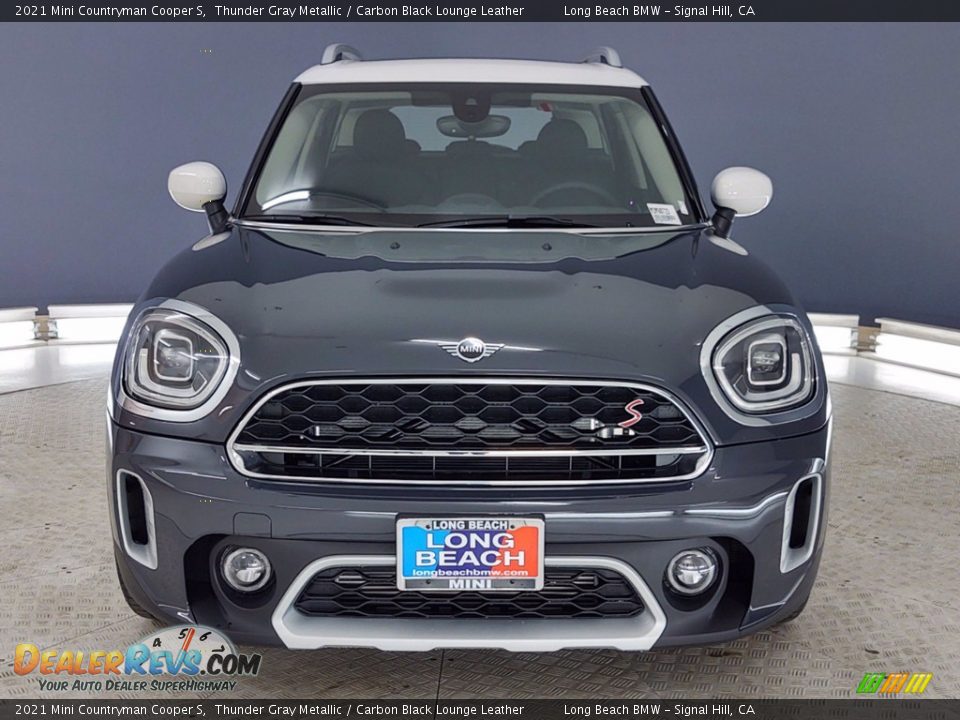 2021 Mini Countryman Cooper S Thunder Gray Metallic / Carbon Black Lounge Leather Photo #2