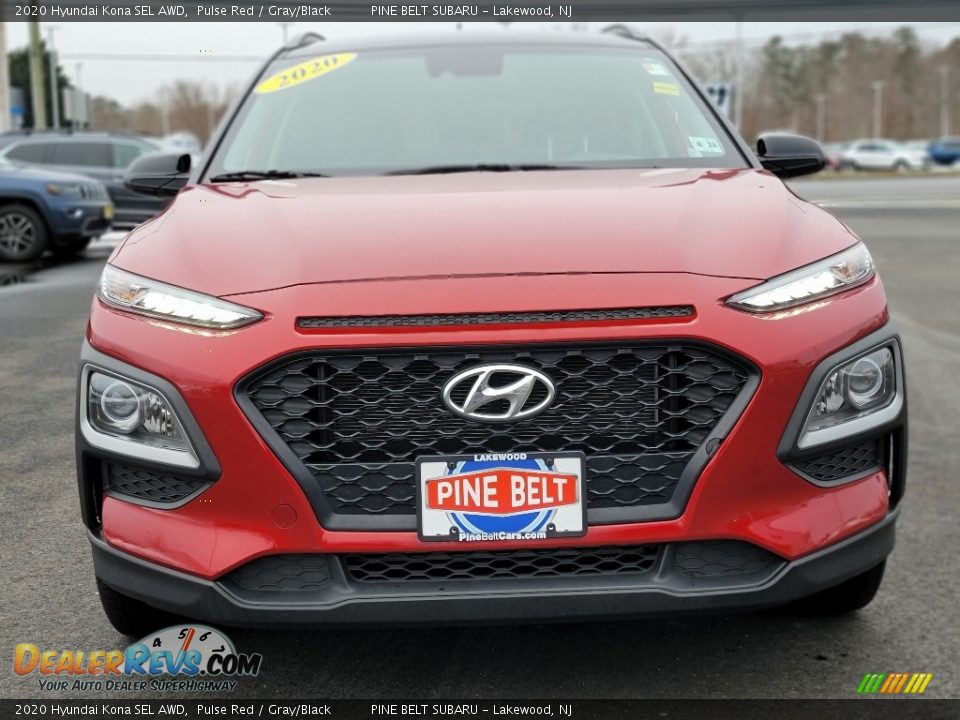 2020 Hyundai Kona SEL AWD Pulse Red / Gray/Black Photo #18