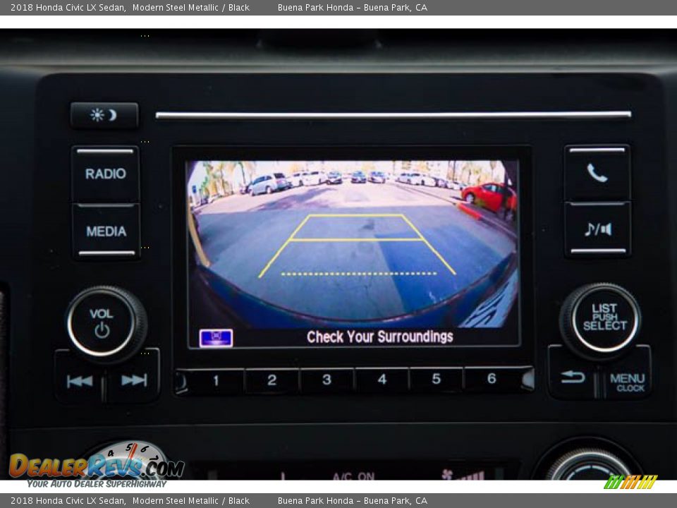 2018 Honda Civic LX Sedan Modern Steel Metallic / Black Photo #27