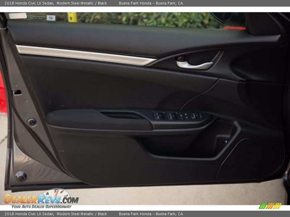 2018 Honda Civic LX Sedan Modern Steel Metallic / Black Photo #29
