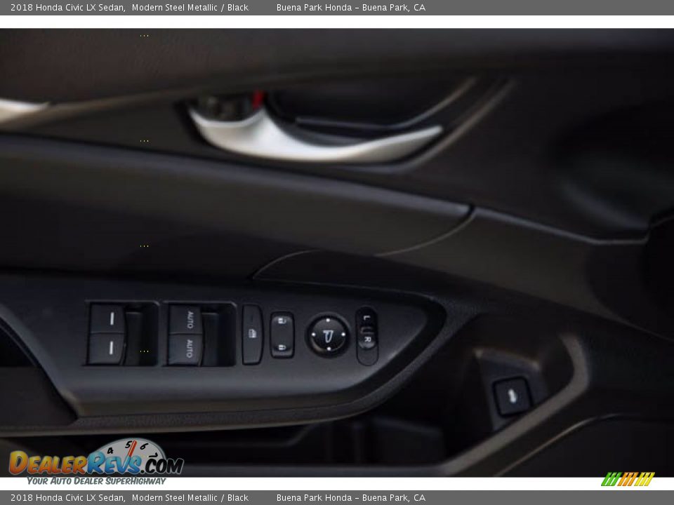 2018 Honda Civic LX Sedan Modern Steel Metallic / Black Photo #30