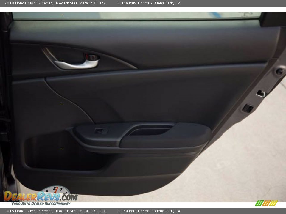 2018 Honda Civic LX Sedan Modern Steel Metallic / Black Photo #32