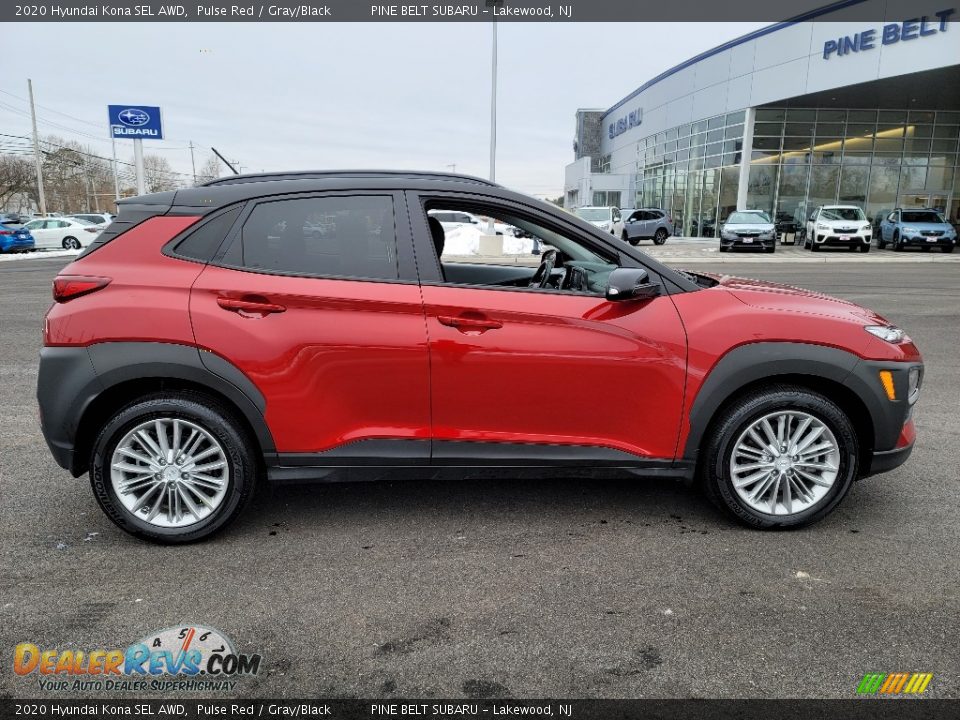 2020 Hyundai Kona SEL AWD Pulse Red / Gray/Black Photo #24