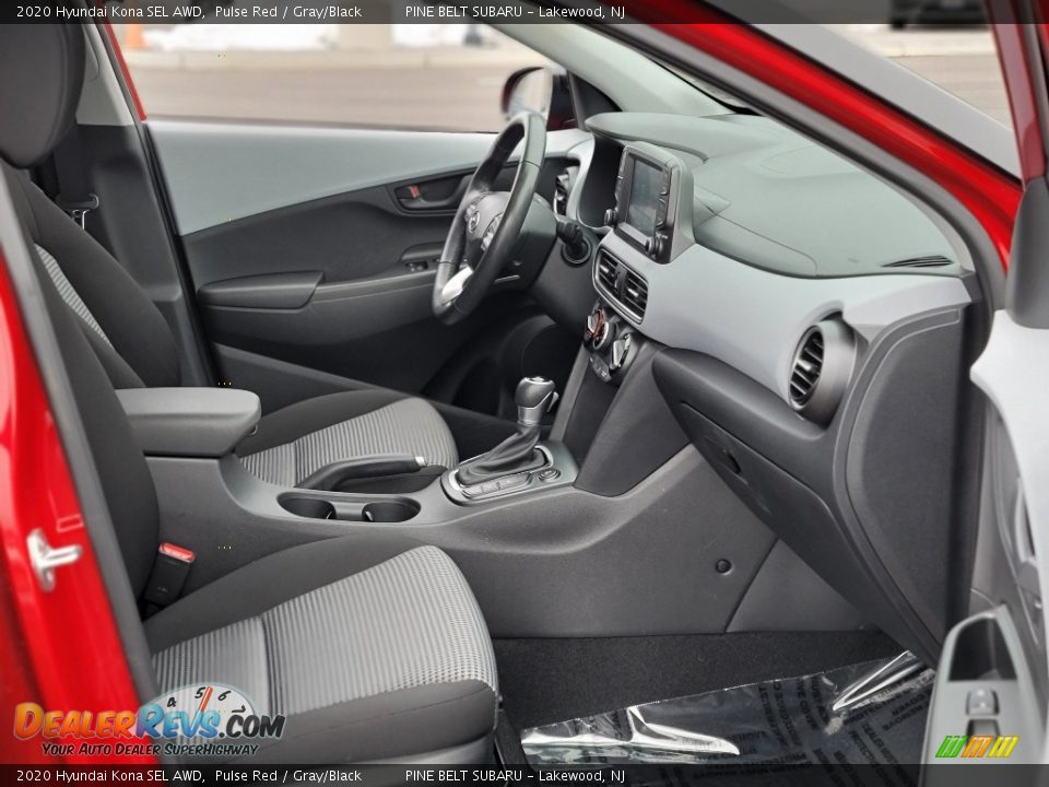 2020 Hyundai Kona SEL AWD Pulse Red / Gray/Black Photo #27